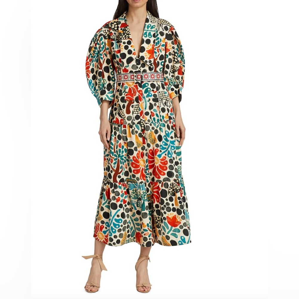 FARM Rio Multicolor Floral Midi Dress
